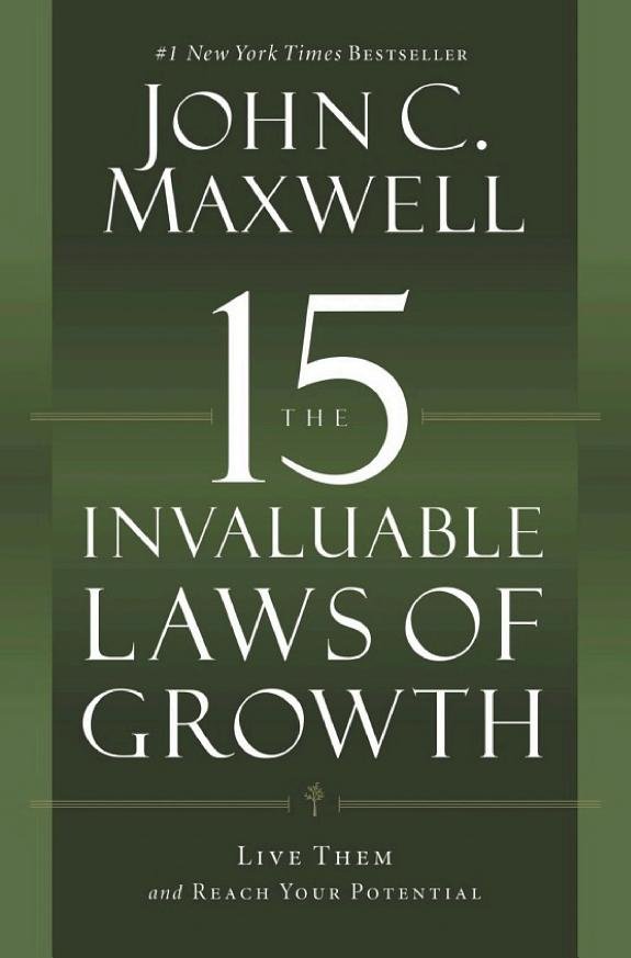 The 15 Invaluable Laws of Growth by John C. Maxwell book cover