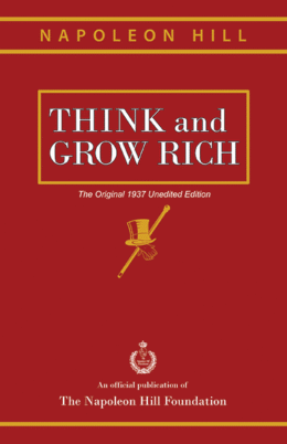 Original 1937 cover of Think and Grow Rich by Napoleon Hill