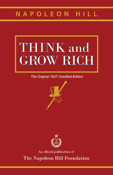 Original 1937 cover of Think and Grow Rich by Napoleon Hill